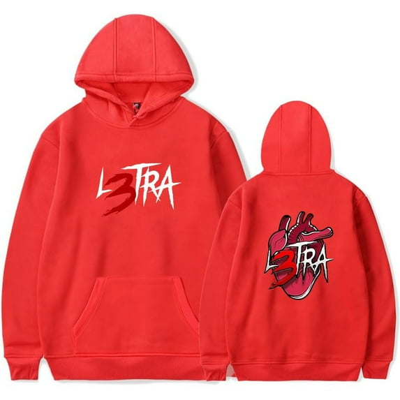 Luar La L Merch L3TRA Heart Hoodies Women Men Long Sleeve Casual Sweatshirt Fashion Clothes