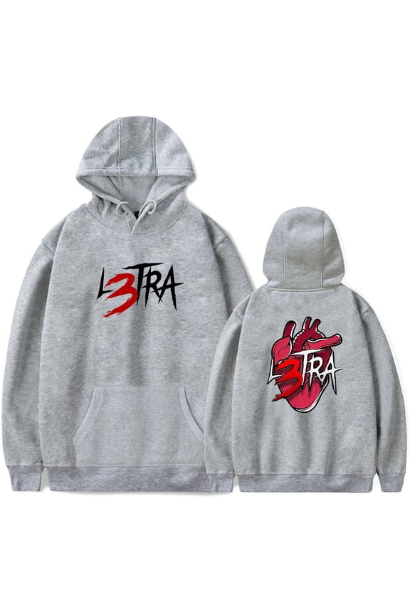 Luar La L Merch L3TRA Heart Hoodies Women Men Long Sleeve Casual Sweatshirt Fashion Clothes