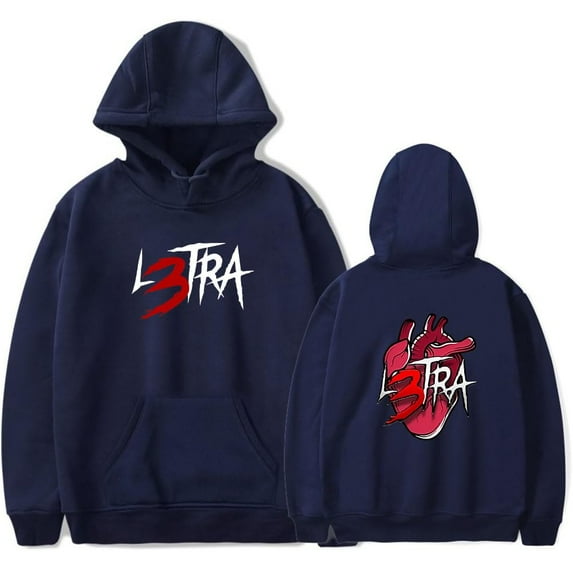 Luar La L Merch L3TRA Heart Hoodies Women Men Long Sleeve Casual Sweatshirt Fashion Clothes