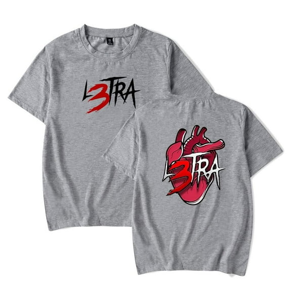 Luar La L Merch L3TRA Heart T-Shirt Women Men Casual Crewneck Short Sleeve Fashion Tee