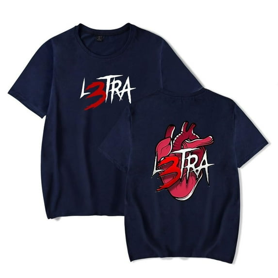 Luar La L Merch L3TRA Heart T-Shirt Women Men Casual Crewneck Short Sleeve Fashion Tee