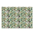 thumbnail image 1 of Luau Cutting Board, Tropical Climate Wildlife Jungle Inspired Grid Mosaic Style Pattern with Birds Parrot, Decorative Tempered Glass Cutting and Serving Board, Large Size, Multicolor, by Ambesonne, 1 of 1