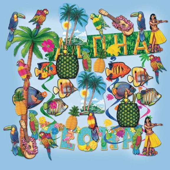 Luau Decorating Easy Pack