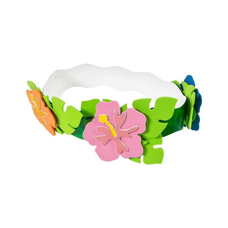 Luau Flower Crown Craft Kit – Makes 12 