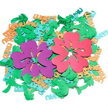 Luau Flowers Oversized Confetti