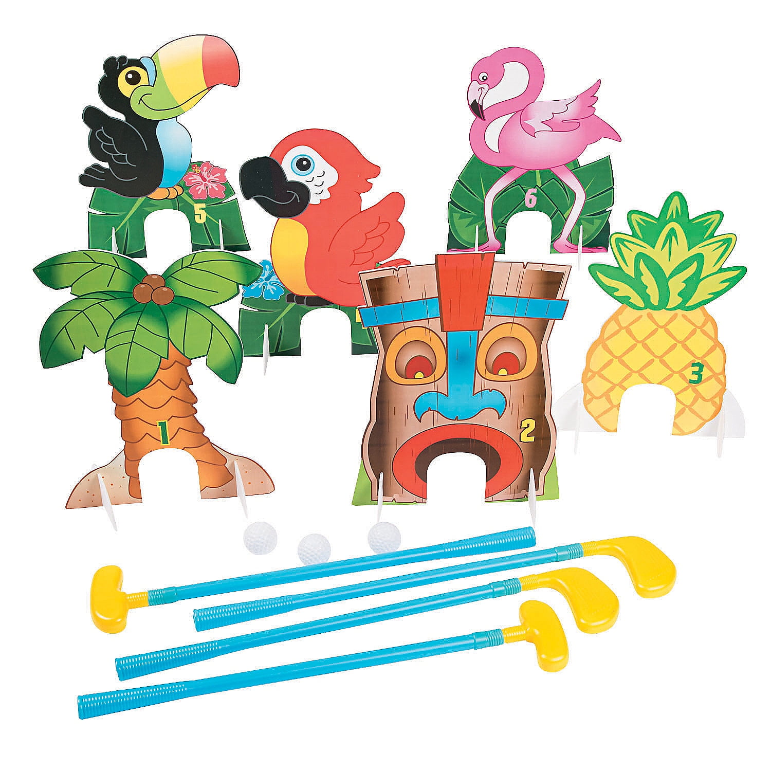 FUN EXPRESS Luau Golf Game - Party Favors - 38 Pieces