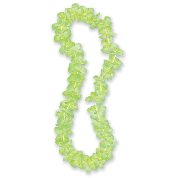 Luau Party Flower Lei, 40 in, Lime Green, 1ct