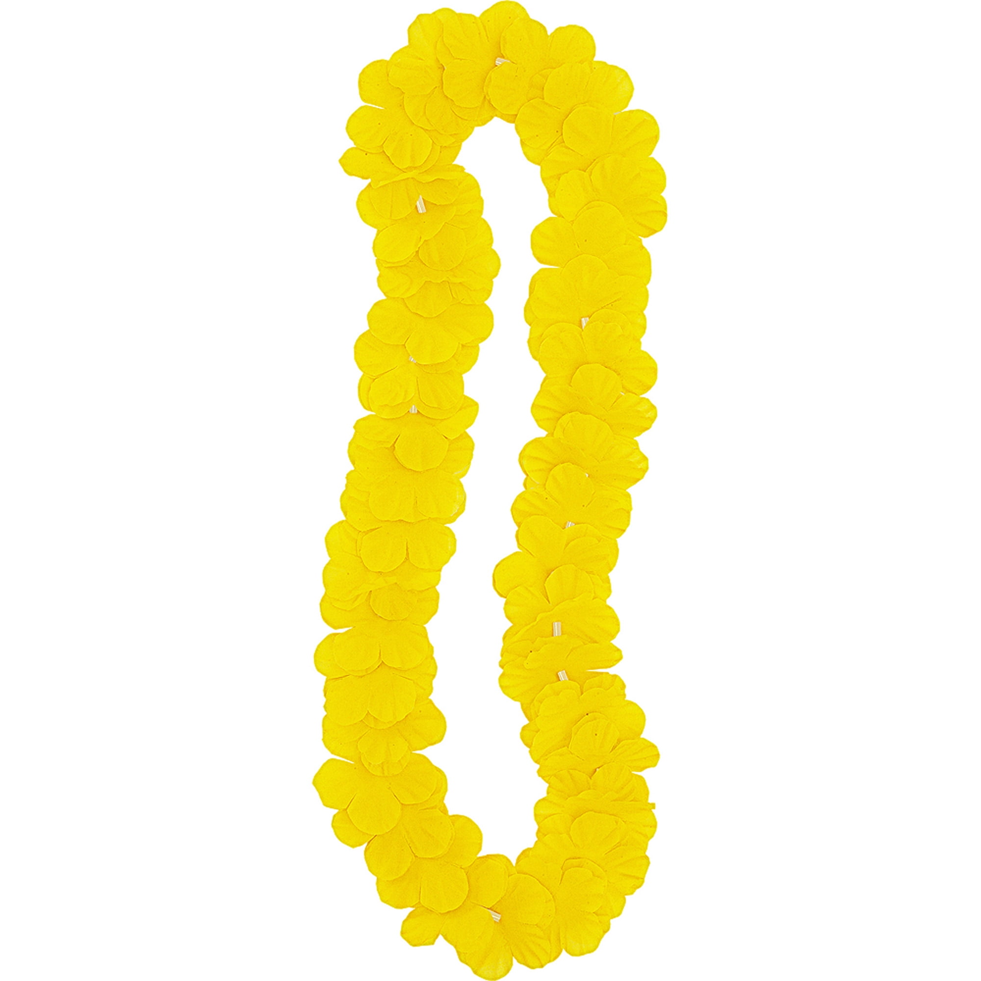 Luau Party Flower Lei, 42 in, Yellow, 1ct