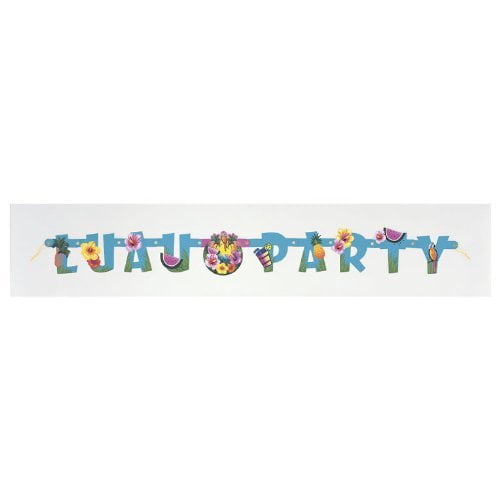 Unique Luau Party Jointed Banner