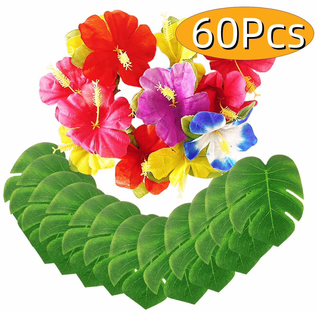 Artificial Palm Leaves Golden Tropical Leaves for Party Decor Faux