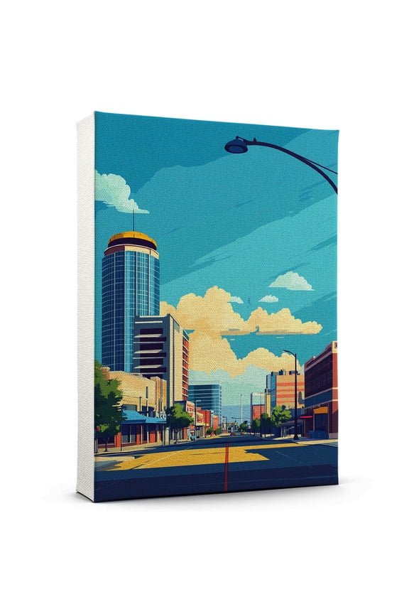 Lubbock Canvas Print, Texas Canvas Wall Art, Lubbock Decor Travel Canvas, Texas Travel Gift, Housewarming Gift - 99AZ802