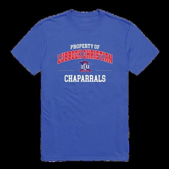 Lubbock Christian University Chaparral Property College T-Shirt, Royal - Extra Large
