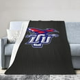 thumbnail image 1 of Lubbock Christian University Logo Fleece Blanket, Very Soft Microfiber Flannel Blanket for Couch Warm and Cozy for All Seasons, Black, 1 of 6