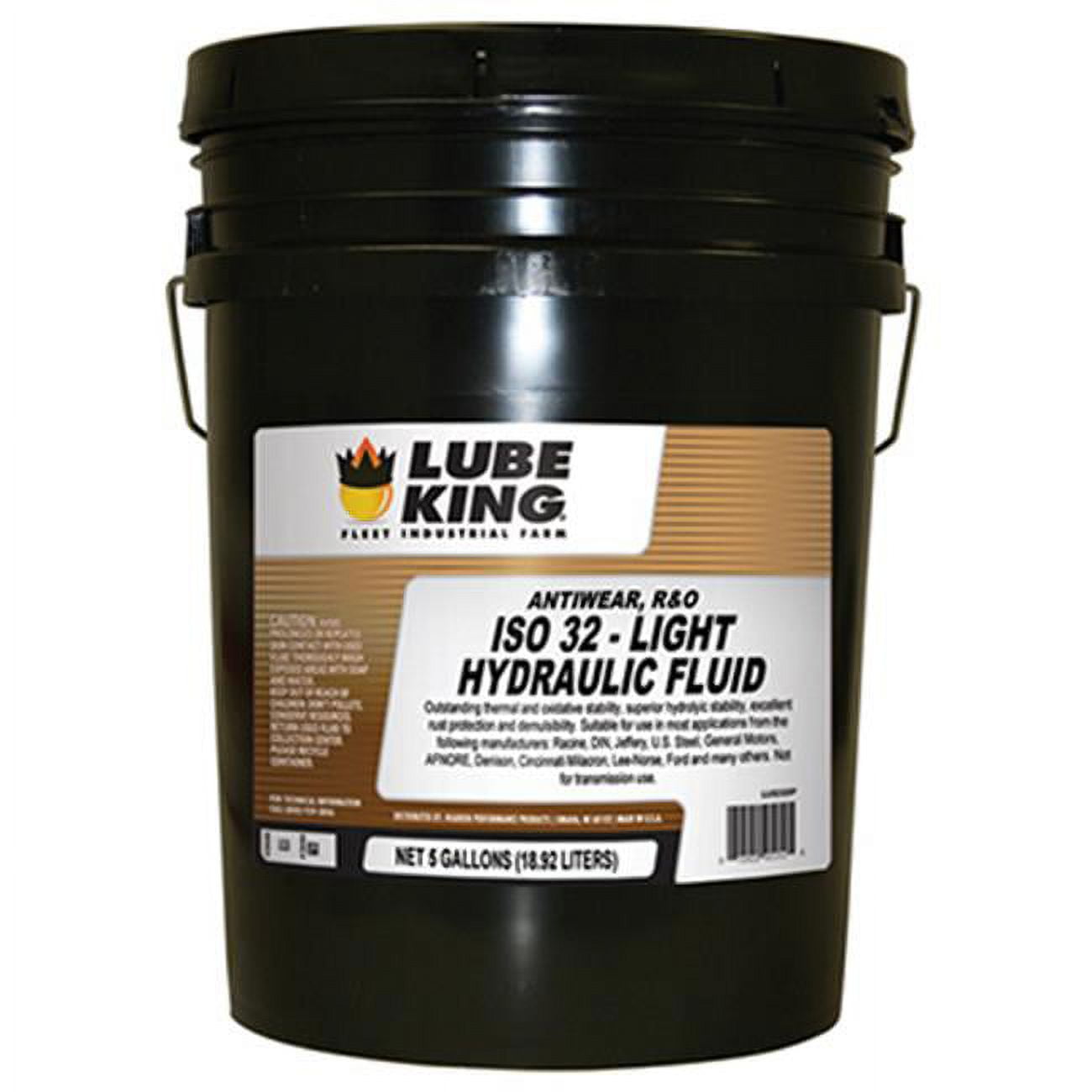 Lube King LU52325P 5 Gallon Pail AW ISO 32 Hydraulic Fluid