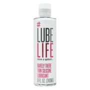 Lube Life Thin Silicone Based Personal Lubricant for Men, Women and Couples, 8 Fl Oz