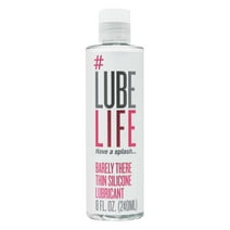 Lube Life Barely Thin Silicone Based Personal Lubricant for Men, Women and Couples, 8 fl oz