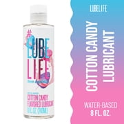 LUBELIFE Cotton Candy Flavored Lubricant For Sex, Paraben-Free Water-Based Lube, 8 fl oz