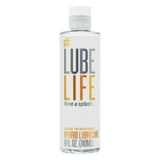Lube Life Silicone and Water-Based Hybrid Lubricant, Suitable for Men, Women and Couples, 8 fl oz