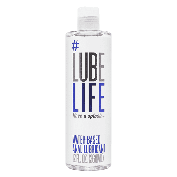 LubeLife Water Based Anal Lubricant, Lube for Men, Women and Couples, 12 fl oz