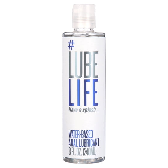 Lube Life Water Based Anal Lubricant, Personal Backdoor Lube for Men, Women and Couples, 8 fl oz