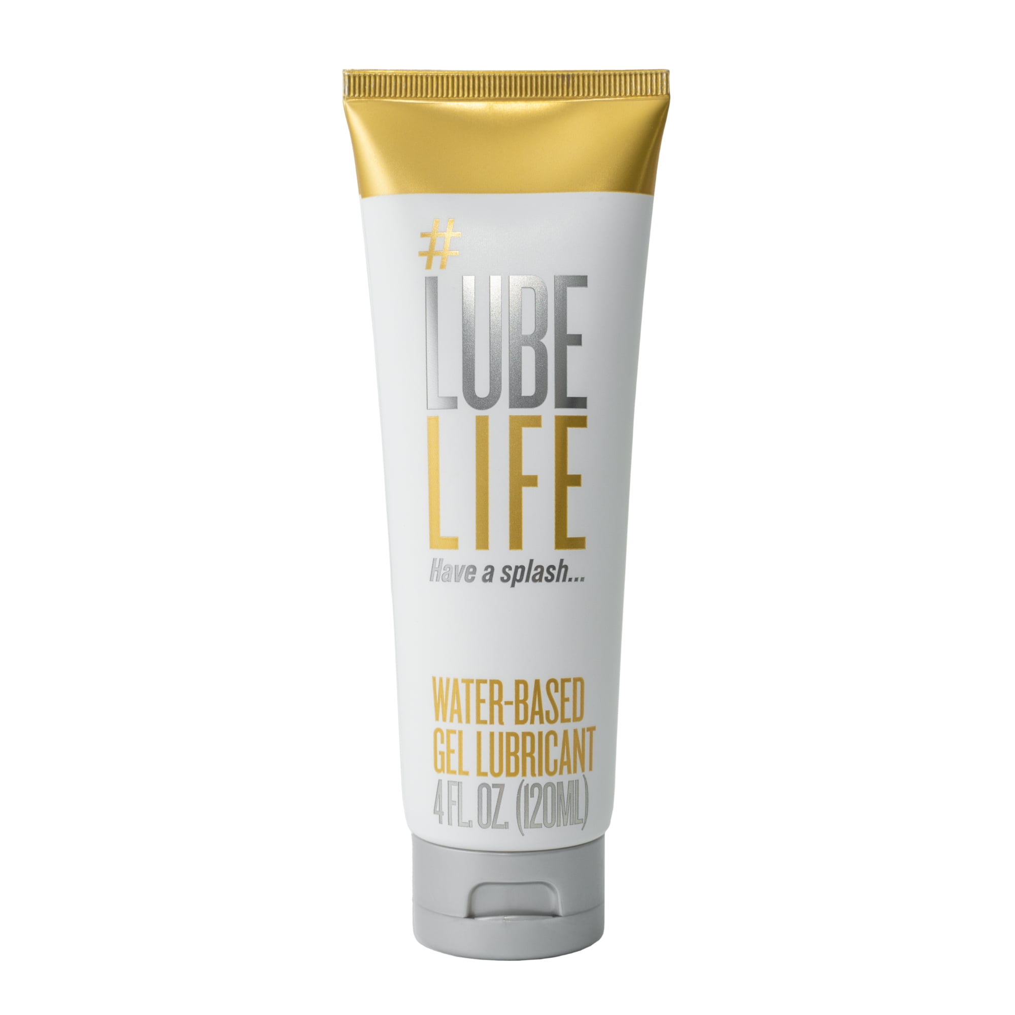 Lube Life Water Based Gel Lubricant for Men, Women and Couples, 4 fl oz 