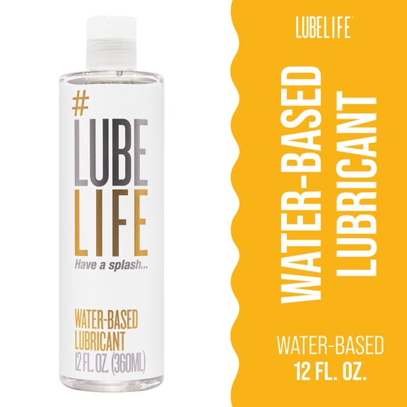 LUBELIFE Water-Based Lubricant For Sex, Non-Staining and Easy Clean Personal Lube, Toy-Safe, 12 fl oz