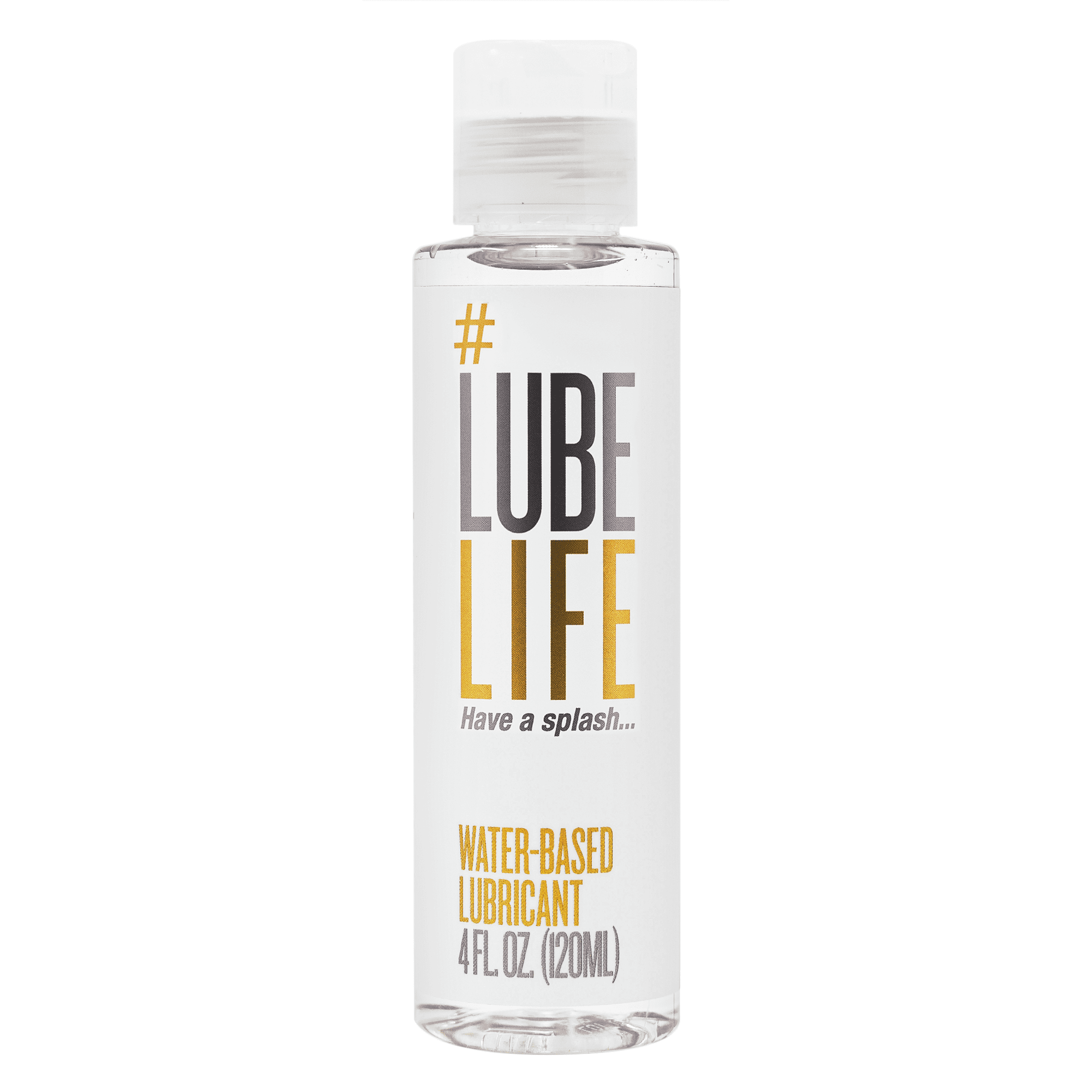 Lube Life Water Based Personal Lubricant, Lube for Men, Women & Couples,  Non-Staining, 4 fl oz