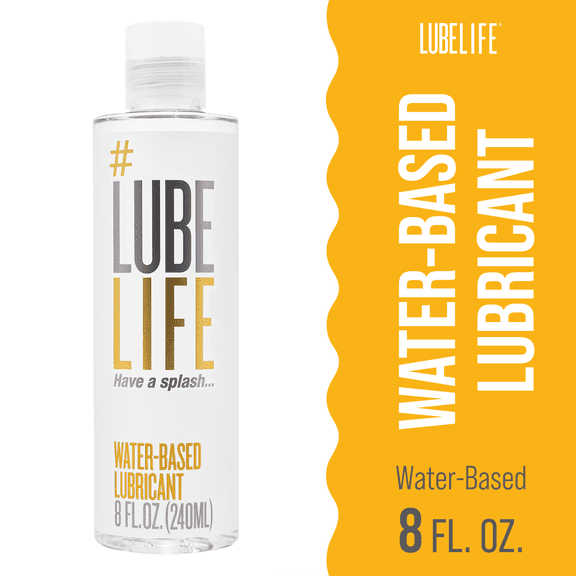 LUBELIFE Water-Based Lubricant, Non-Staining and Easy Clean Personal Lube, Toy-Safe, 8 fl oz