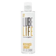 LubeLife Natural Water Based Personal Lubricant, Silky Smooth, Toy Compatible, Non-Staining, 8 fl oz