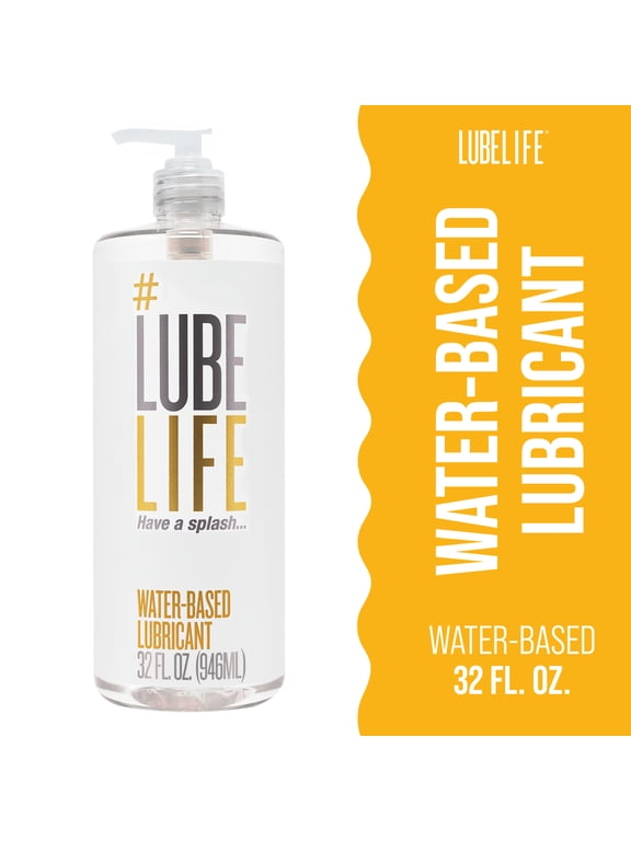 LUBELIFE Water-Based Lubricant, Non-Staining and Easy Clean Personal Lube, Toy-Safe, 32 fl oz