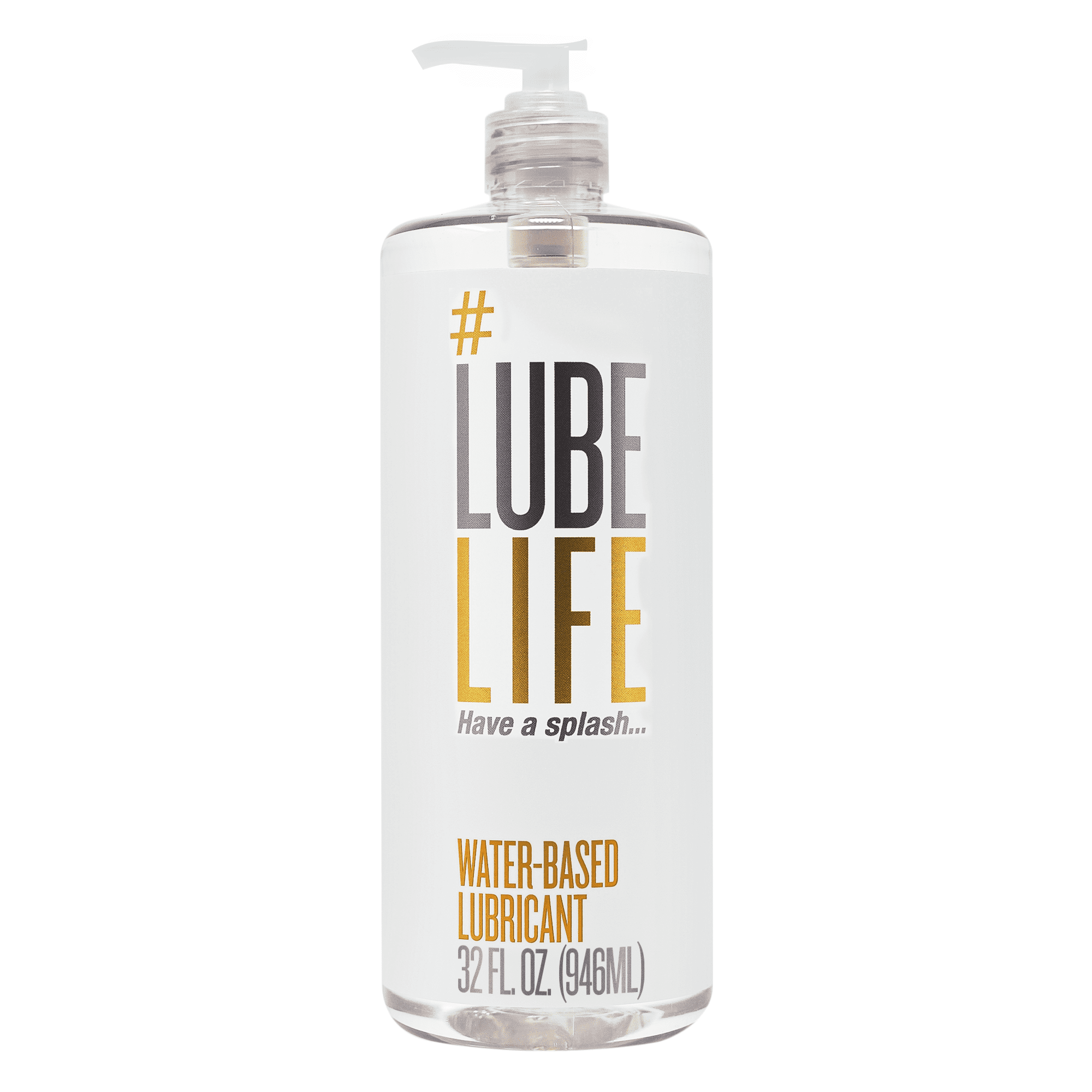 Lube Life Water Based Personal Lubricant for Men, Women & Couples, 32 fl oz