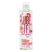 Lube Life Water-Based Strawberry Flavored Lubricant, 8 fl oz