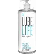 LUBELIFE Toy-Safe Water-Based Lubricant, Non-Staining Easy Rinse Intimate Lubricant For Sex, 32 fl oz