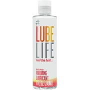 Lube Life Water-Based Warming Lubricant, Warm and Smooth Personal Lube for Men, Women, and Couples, 8 Fl Oz