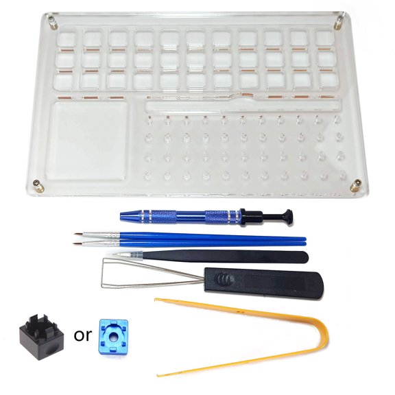 Lube Station 8PCS with Opener Clamp for Key Puller Mechanical Keyboard Lube Pen Kit for Lubing Enha