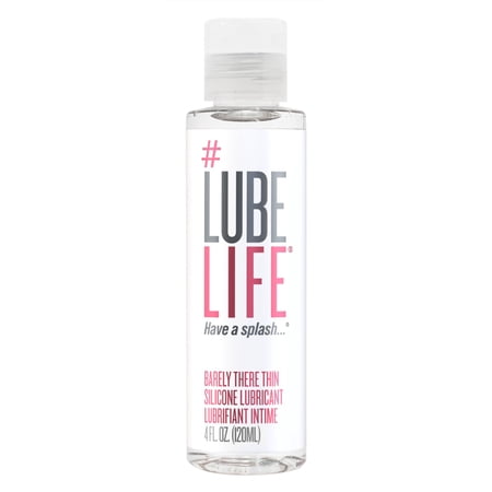 LUBELIFE Barely There Thin Silicone Lubricant For Sex, Water Resistant Personal Lubricant for Men and Women, 4 fl oz