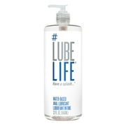 #LubeLife Water-Based Anal Lubricant, Personal Backdoor Lube for Men, Women and Couples, Non-Staining, 32 Fl Oz