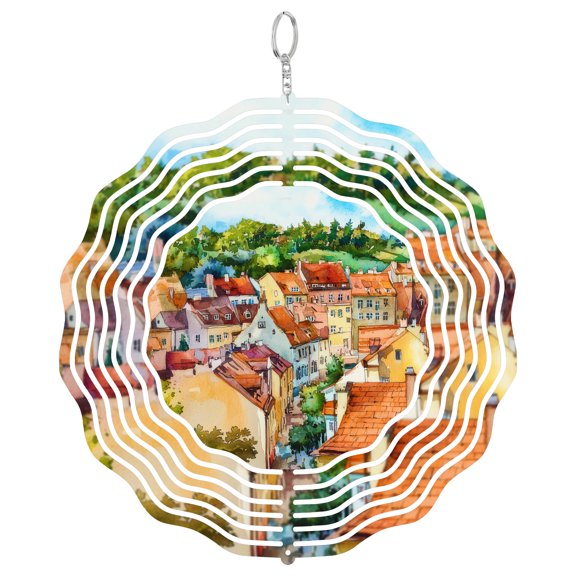 Lublin Poland Wind Spinner Garden Yard Art Gift
