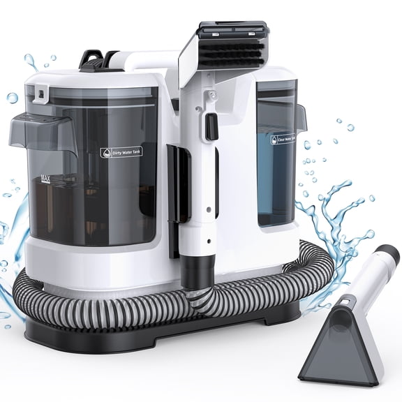 Lubluelu 13500PA Powerful Suction Spot Cleaner Machine, Handheld Upright Vacuum with Multi-Function Tools, Dual Water Tank Design, Space-saving Design, 3-Action Cleaning, for Rugs, Pets, Car Seats, S