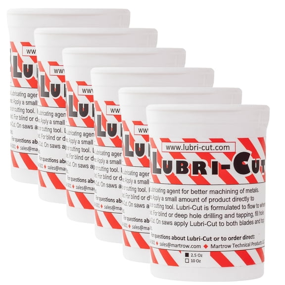 Cutting Paste for Drilling Metal - 2.5 Oz Tub (6-Pack) | Beeswax Cutting Oil for Drilling | High Performance Tapping & Cutting Wax | Saw Blade Lubricant & Drill Cutting Fluid