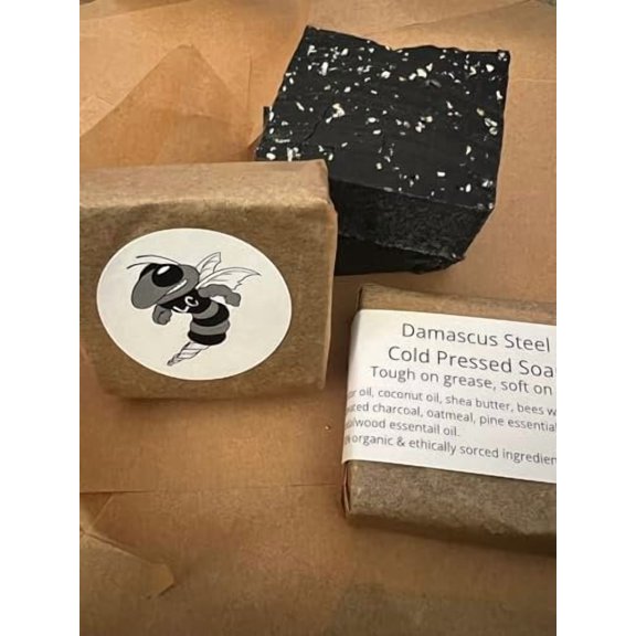 Lubri-Cut Natural Soap Bar with Beeswax and Charcoal, All Skin Types