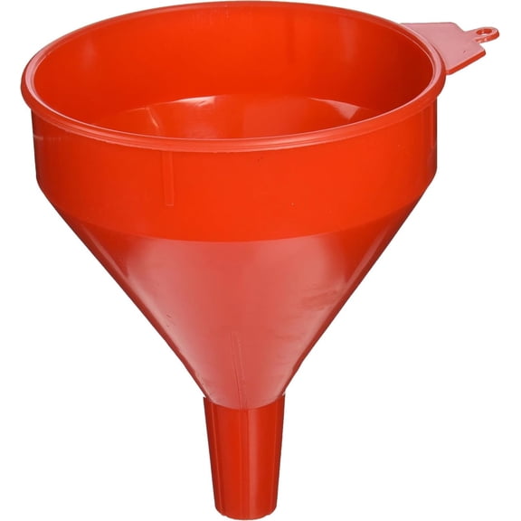 LubriMatic 75-070 Polyethylene Plastic Funnel w/ Screen - 2 Quart