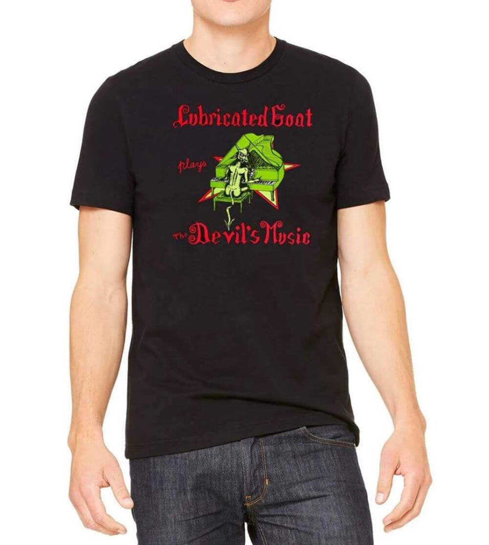 Lubricated Goat Plays The Devil's Music" TShirt"
