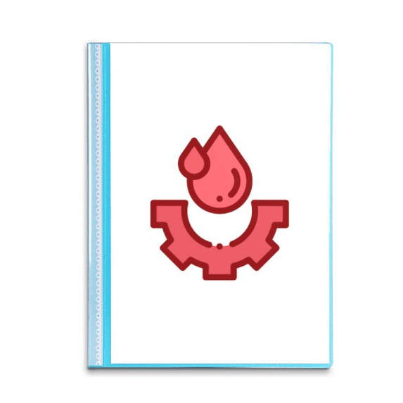 Lubricating Sign Toothed Wheel Book Sheet Protectors Portfolio Binder Folder