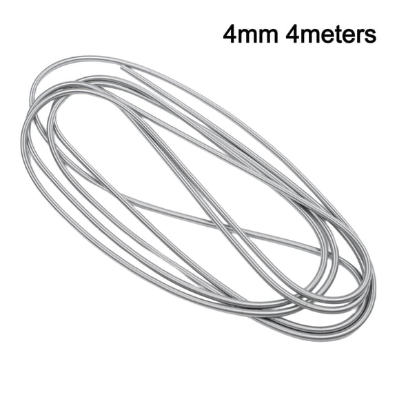 Lubrication Pump Spring Steel Wire with Stainless Steel Oil Pipe Protective Sleeve, Silver Guard for 4mm 4m, 6mm 4m, 8mm 2m Machine Tool Lubrication Systems, -Resi(4mm 4meters)