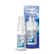 Lubricity Dry Mouth Moisturizing Oral Spray with Xylitol, Flavor Free, 0.5 Fl Oz, 7-Day Supply