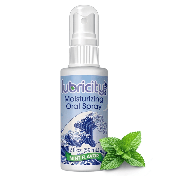 Lubricity Xtra Moisturizing Oral Spray with Xylitol, Mint, 2.0 fl oz, 30-Day Supply