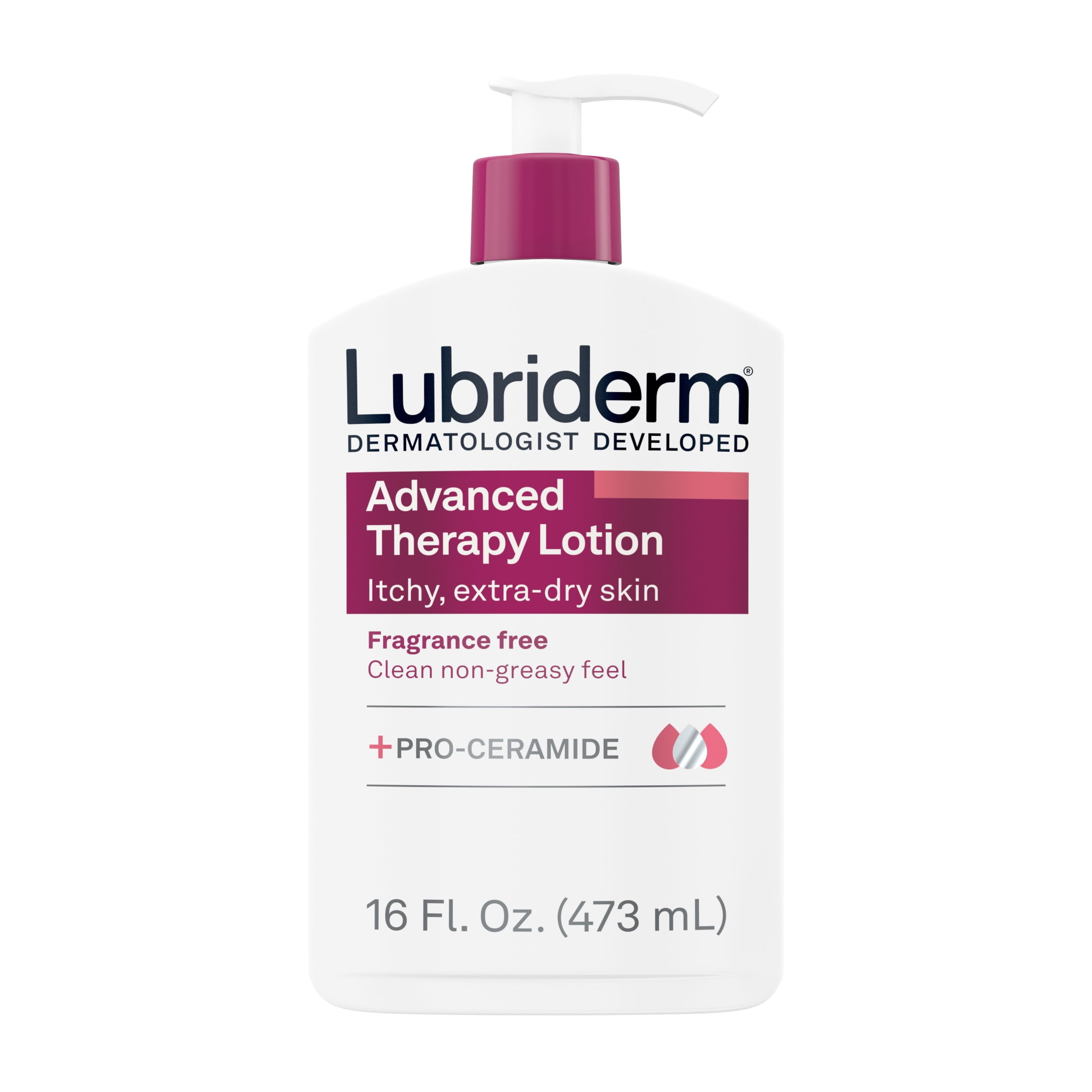 Lubriderm Advanced Therapy Fragrance Free Lotion, Vitamin E, 16 fl. oz