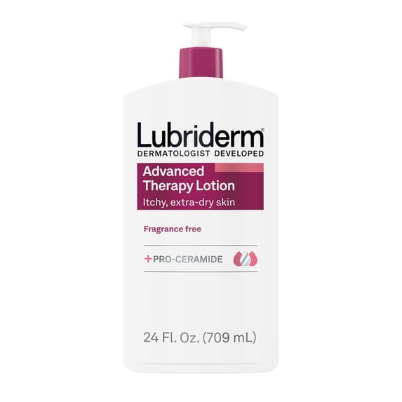 Lubriderm Advanced Therapy Fragrance Free Lotion, Vitamin E, 24 fl. oz