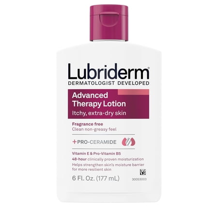 Lubriderm Advanced Therapy Moisturizing Lotion Extra Dry Skin - 6 Oz